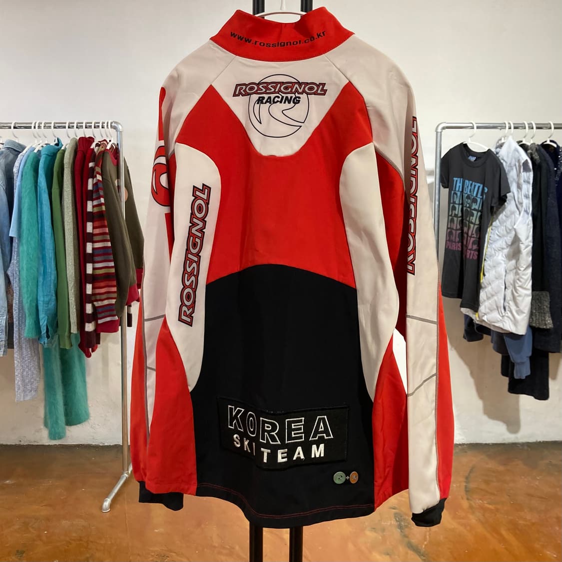 빈티지 레드 레이싱 집업 상품이미지3