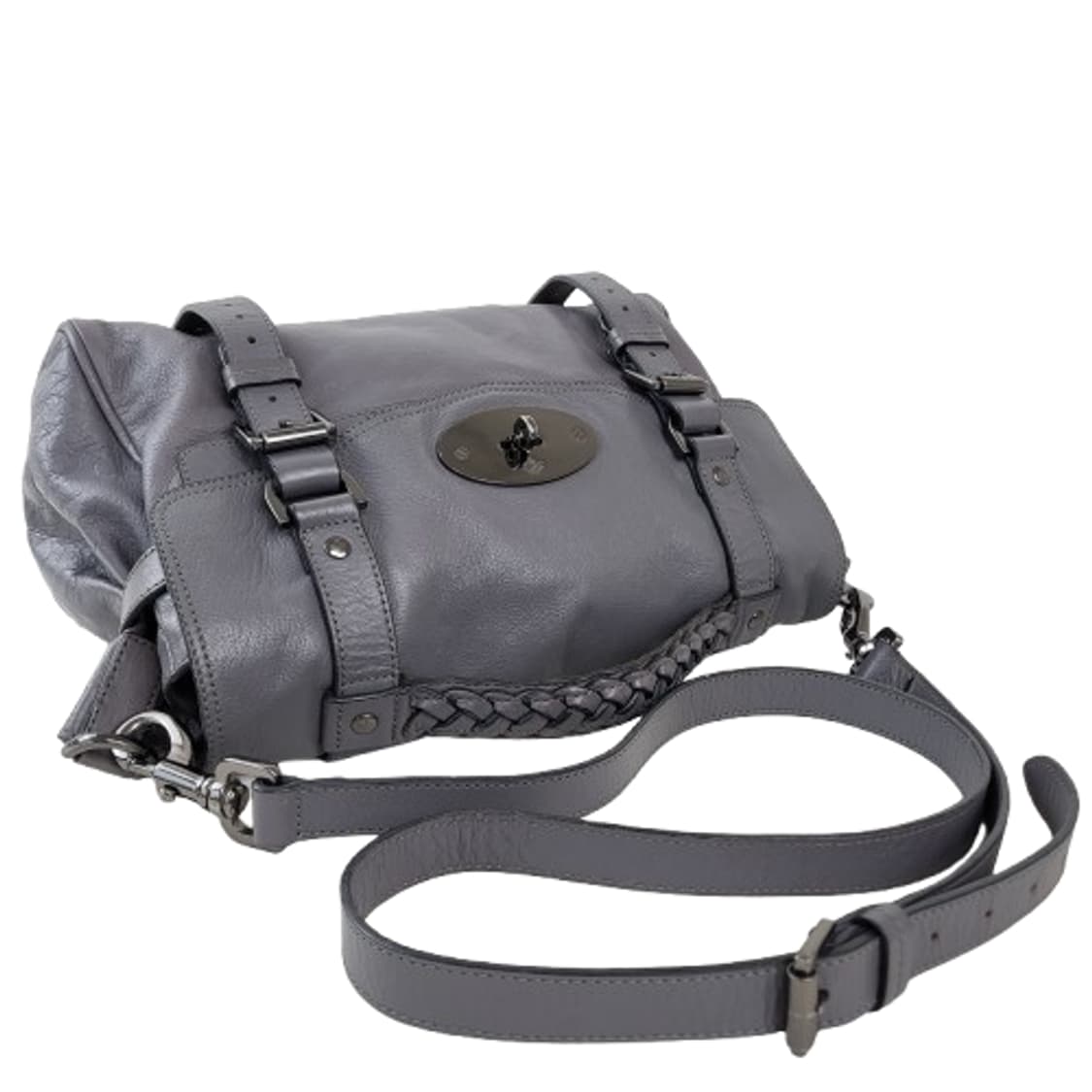 정품 멀버리 알렉사 메탈그레이 미듐 상품이미지5