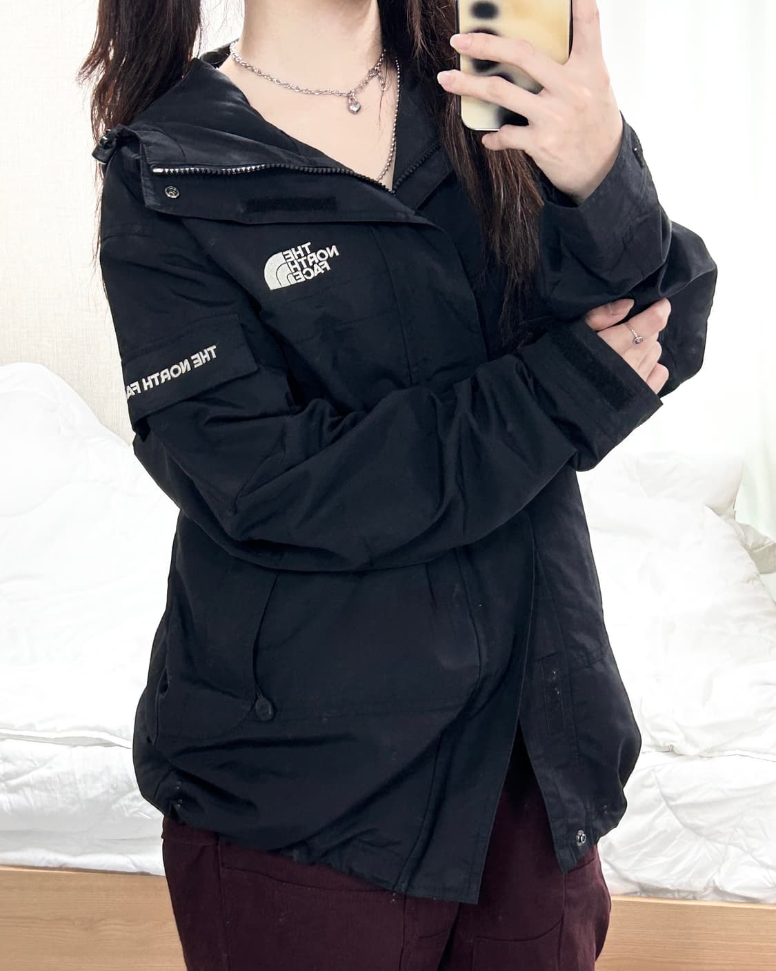 노스페이스 블랙 투웨이 바람막이 상품이미지3