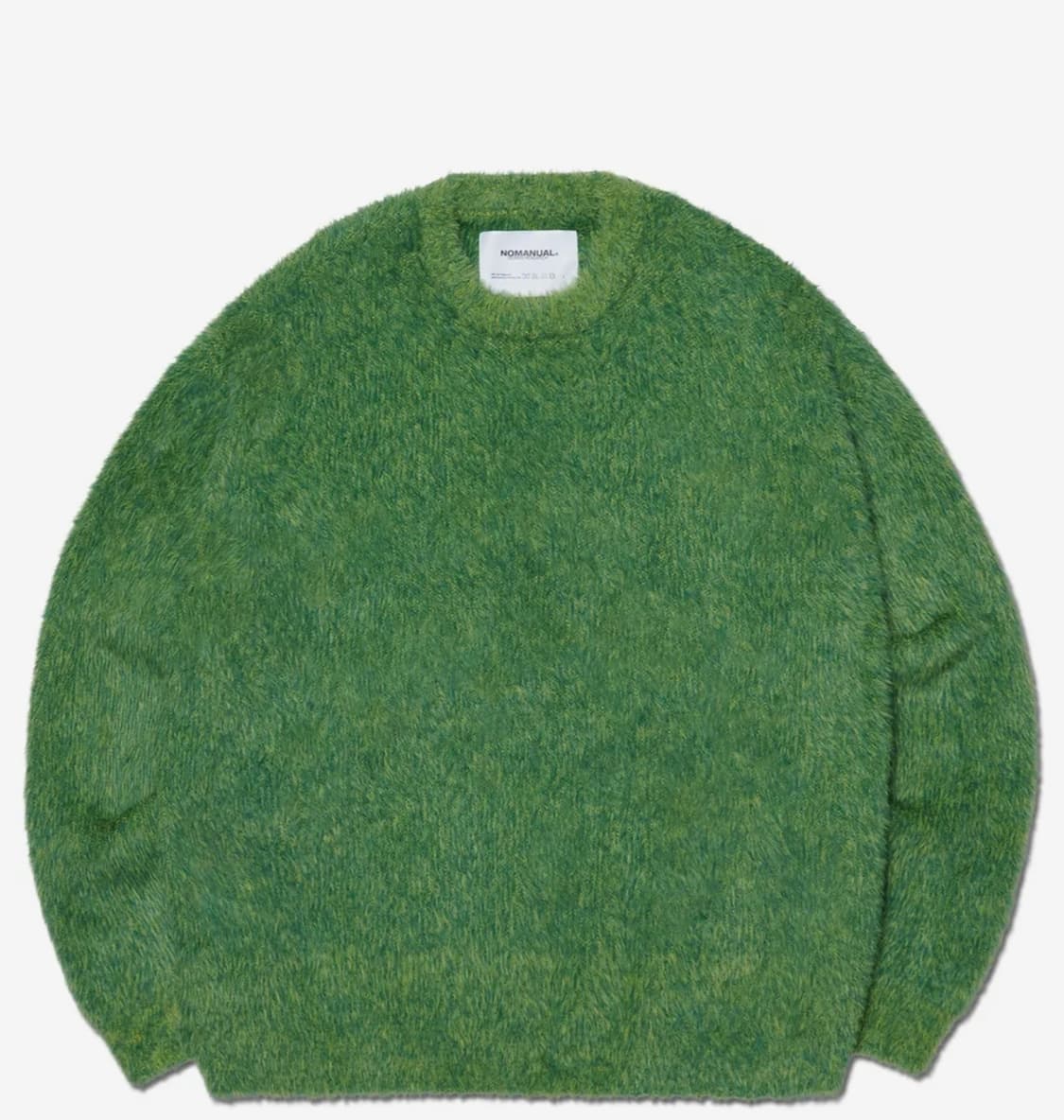 [XL] 노매뉴얼 CROPPED HAIRY KNIT 니트 그린 새상품  상품이미지1