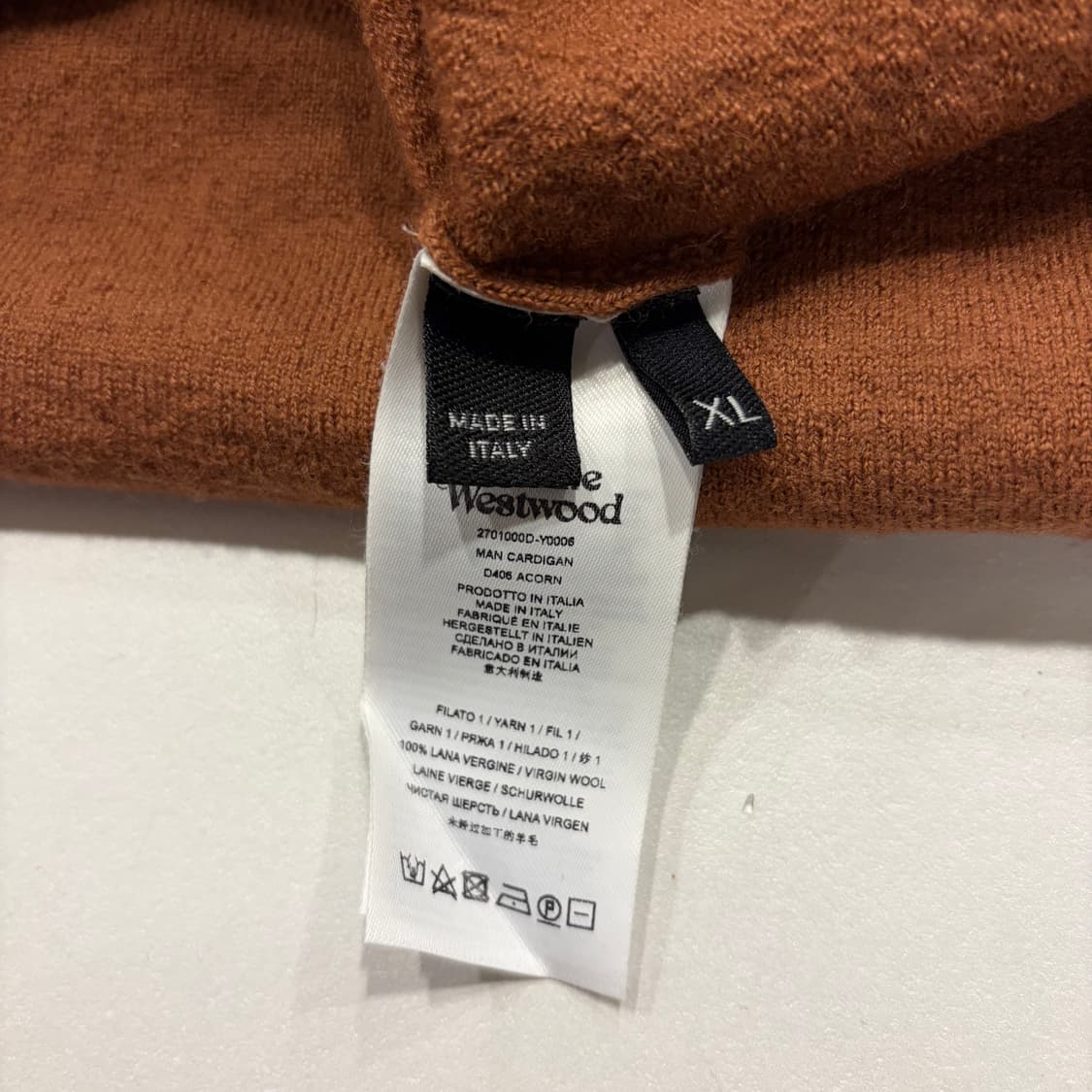 [XL] 22FW 비비안웨스트우드 아콘 니트 가디건 B329 상품이미지8