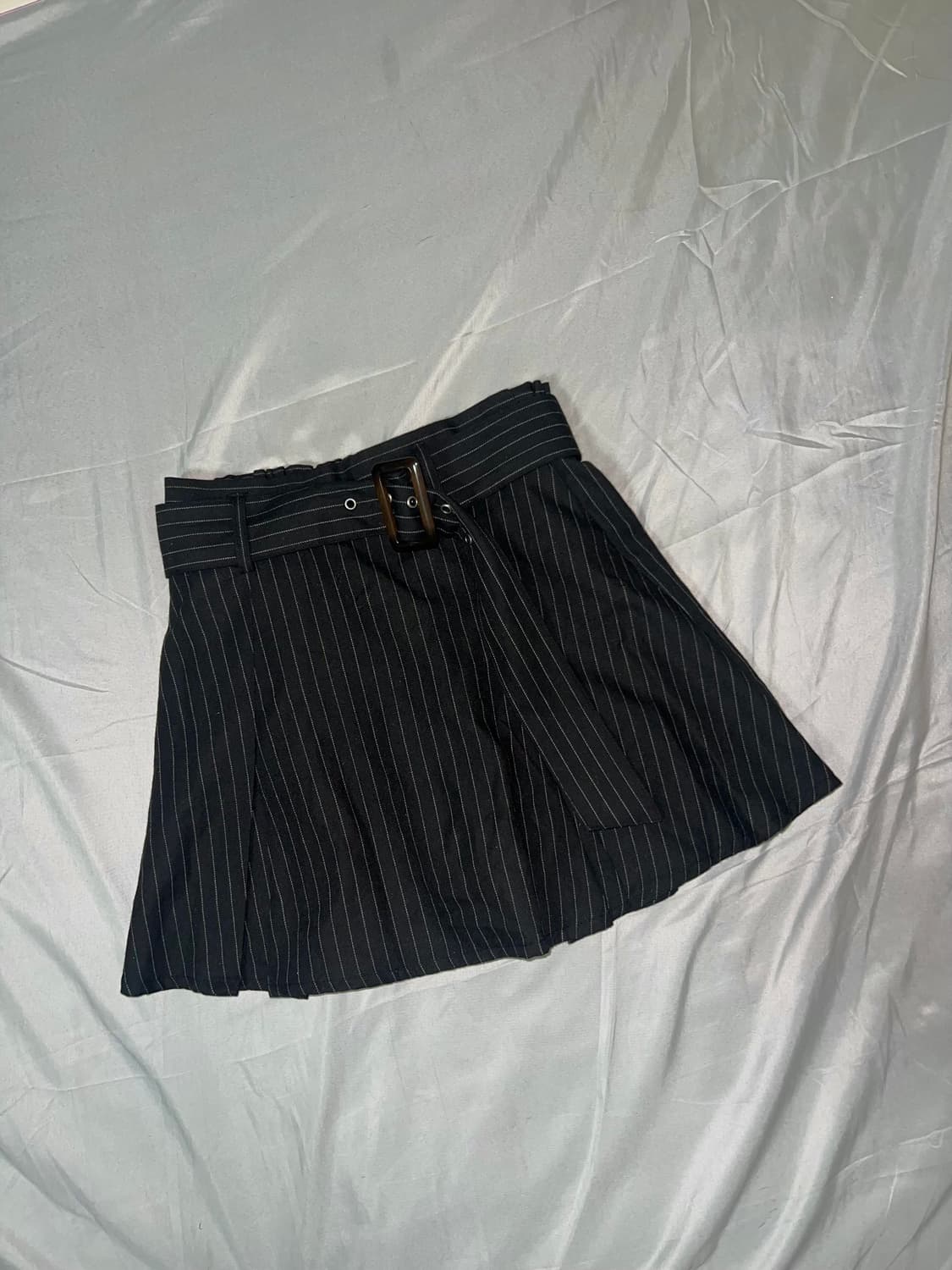 ✨vintage punk stripe belt skirt 아일렛 고스✨ 상품이미지2
