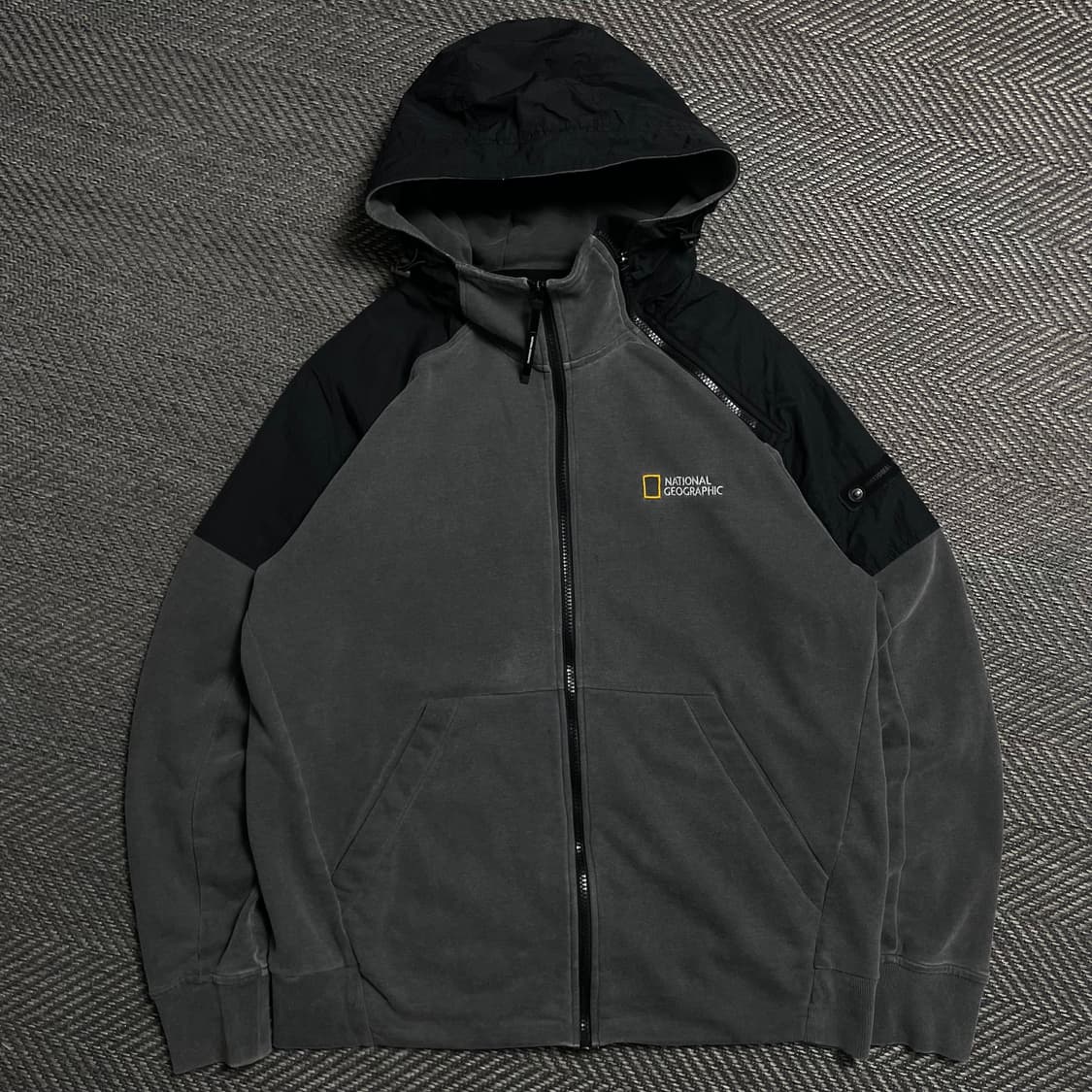 내셔널지오그래픽 나일론 배색 디테일 후드집업y 5255 상품이미지2