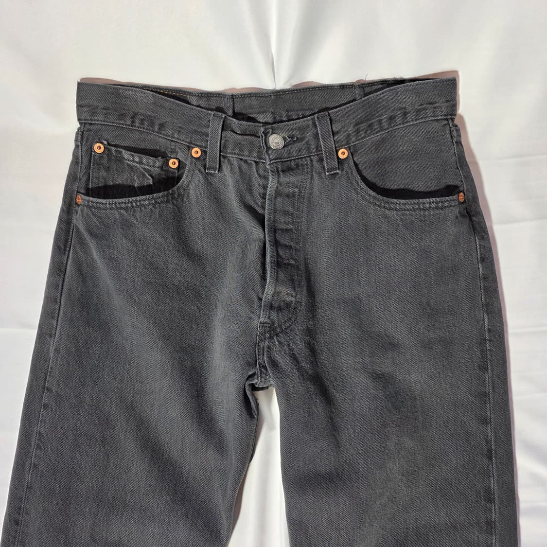 [W32L34]90s 리바이스 USA 501 블랙 데님팬츠 상품이미지2