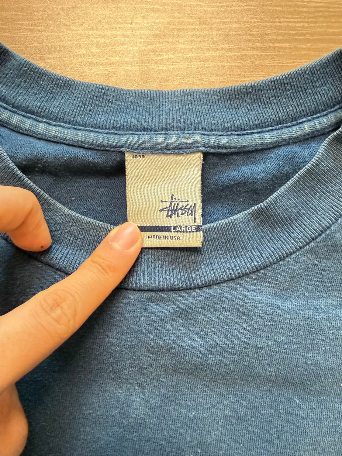 00s 스투시 8볼 티셔츠 네이비 usa made 상품이미지3