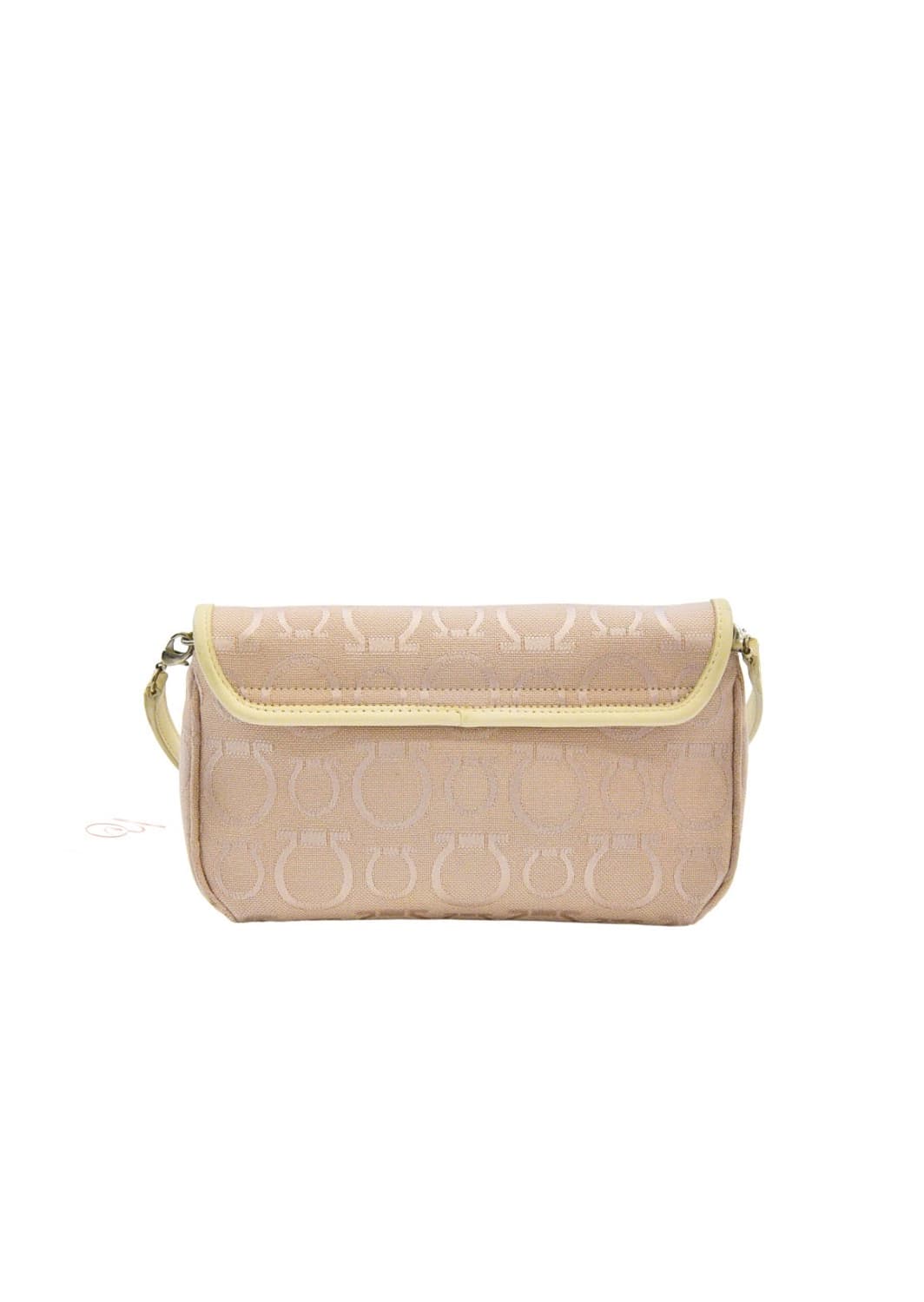 페라가모 간치니 핑크 패브릭 미니 숄더백 (정품) 상품이미지4