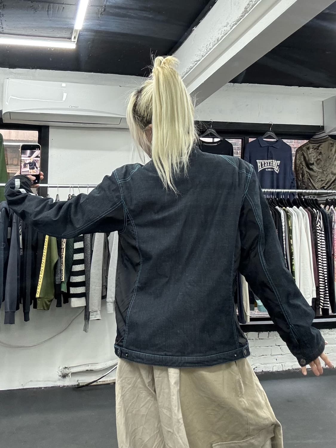 EXR 데님 레이싱 자켓 상품이미지6