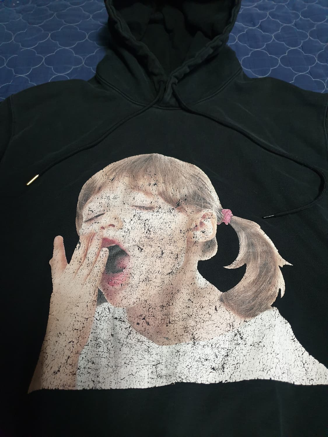 아크메드라비 베이비 걸 프린팅 혜비코튼 후드티 블랙 (1사이즈) 상품이미지2