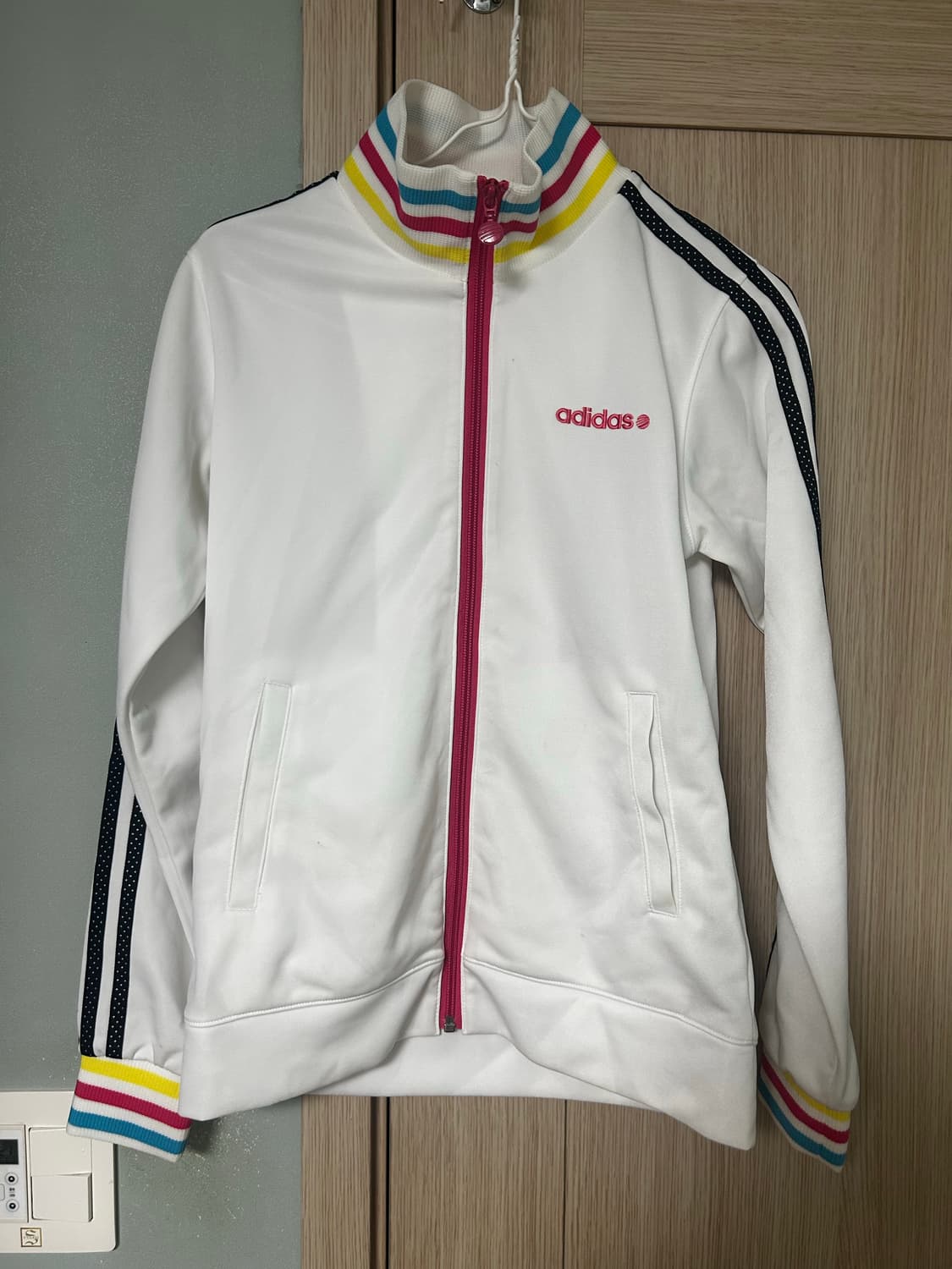 아디다스 화이트 삼선 져지 히메갸루 너드 스포티 상품이미지1