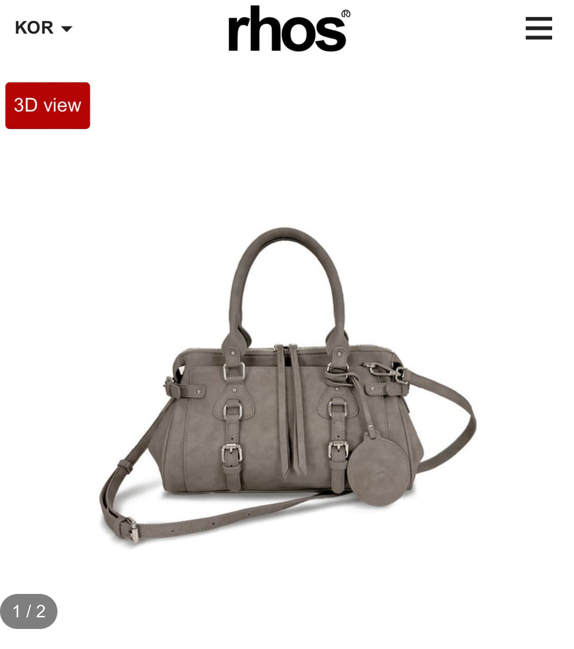 rhos BIKER BAG  grey 로스 바이커백 그레이  상품이미지1