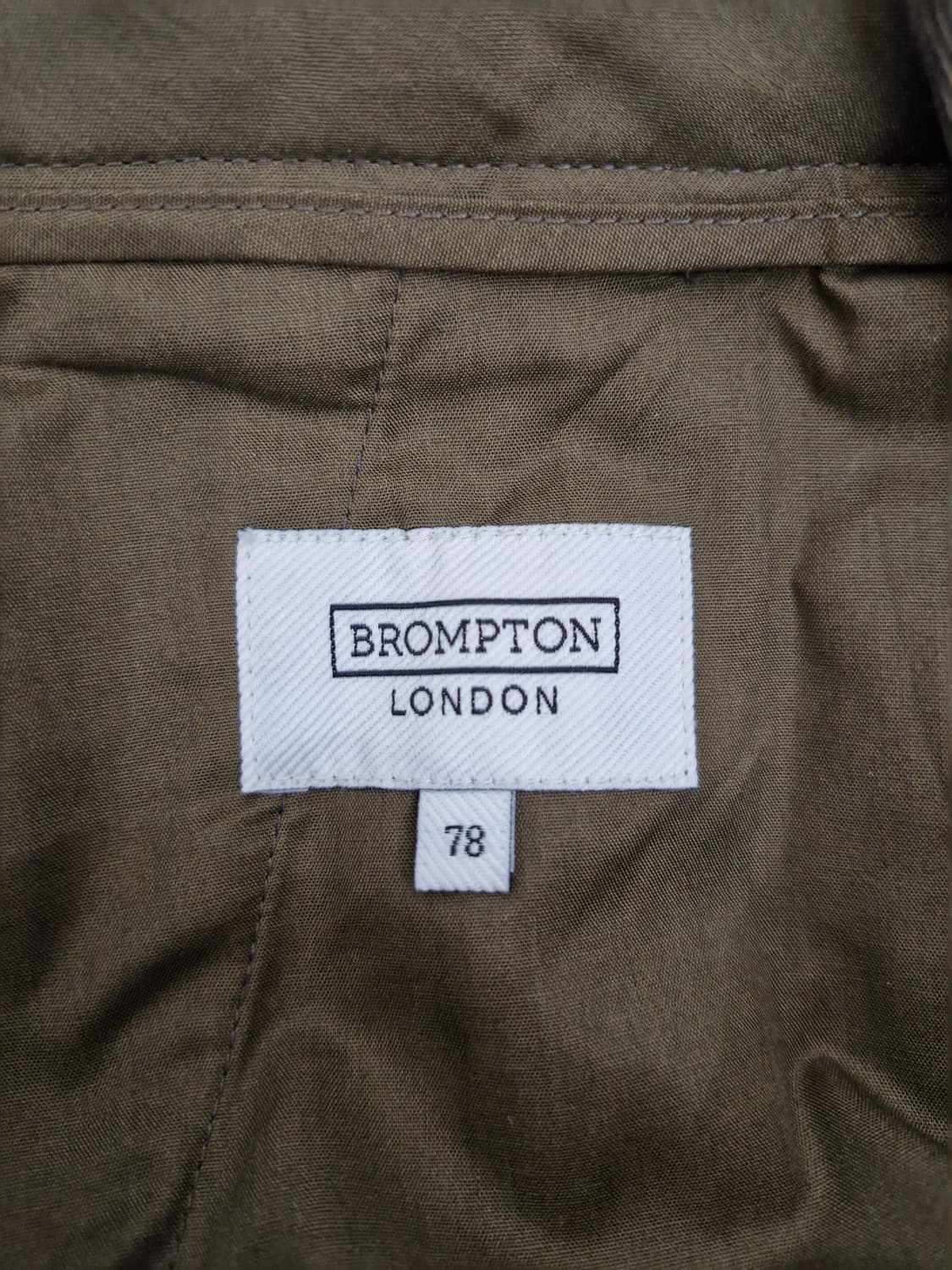 브롬톤런던(BROMPTON LONDON)투턱 와이드 코튼 팬츠 카키 상품이미지5