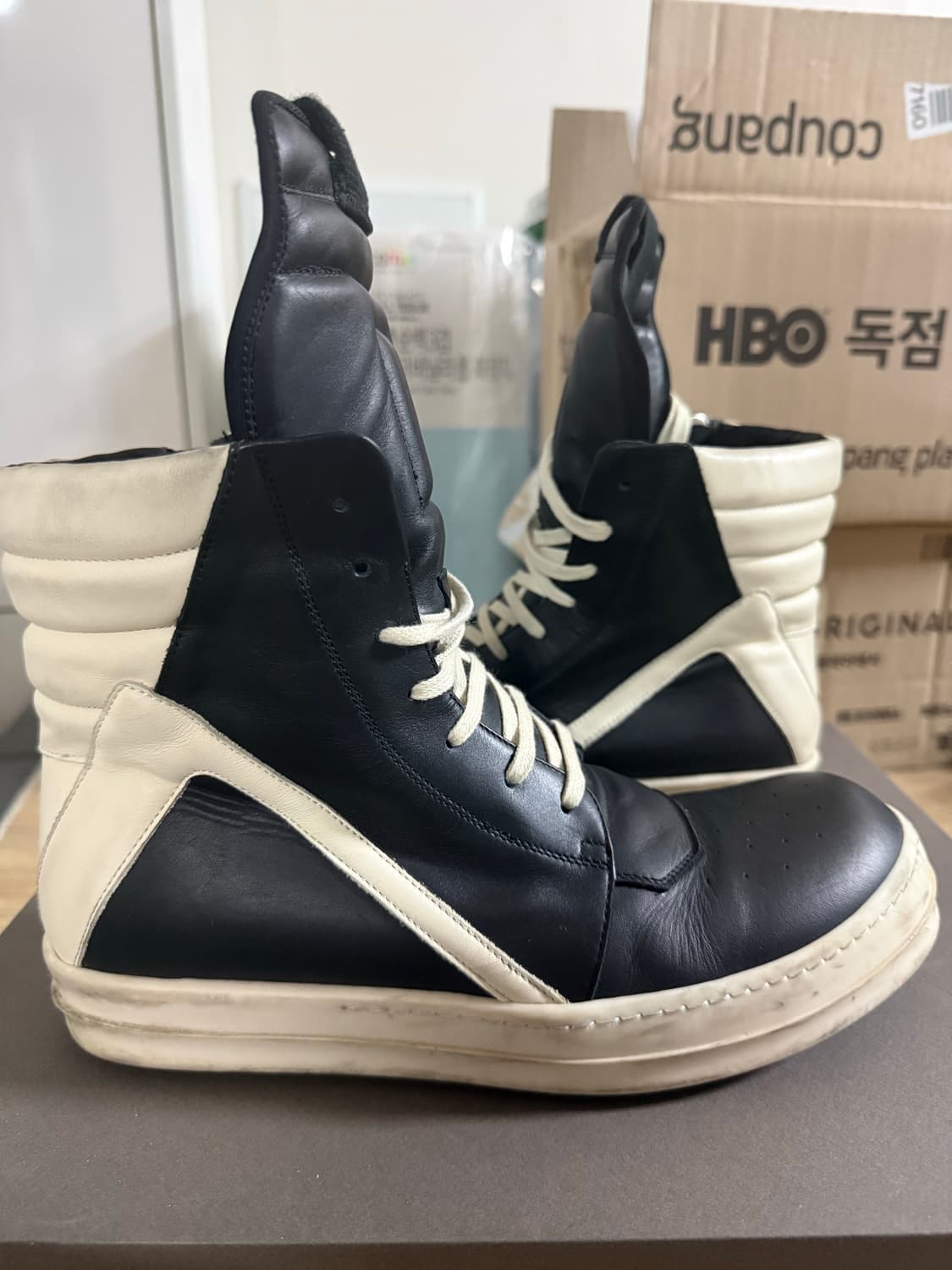 릭오웬스 지오바스켓 모노크롬 41.5 상품이미지7