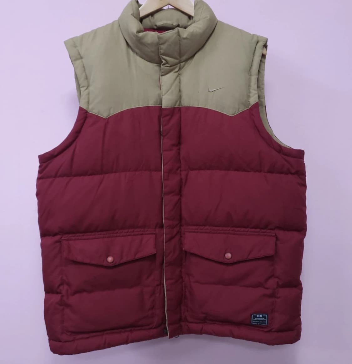 나이키 패딩 조끼 베이지/버건디 105 상품이미지2