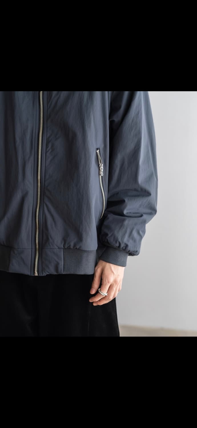 Uru tokyo 우루 도쿄 나일론 플리스 집업 블루종 상품이미지2