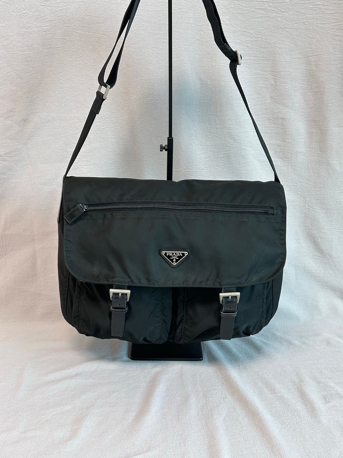 프라다 테수토 포코노 나일론 투포켓 메신저백 상품이미지1