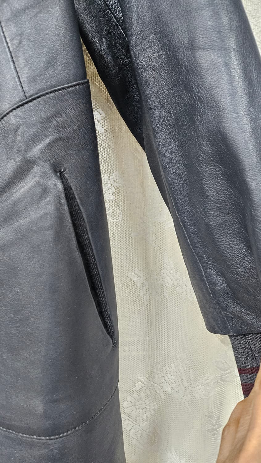 그레이 여성 양가죽 자켓  상품이미지5