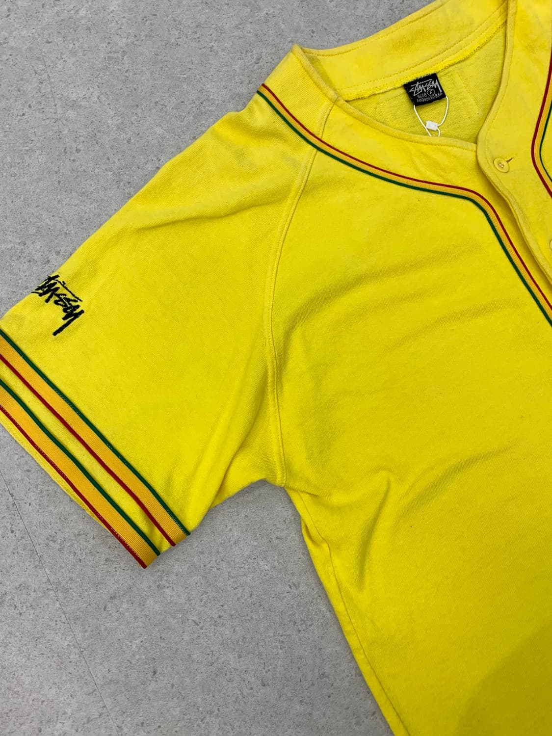 Stussy 스투시 90‘s 자메이카 베이스볼 져지 상품이미지4