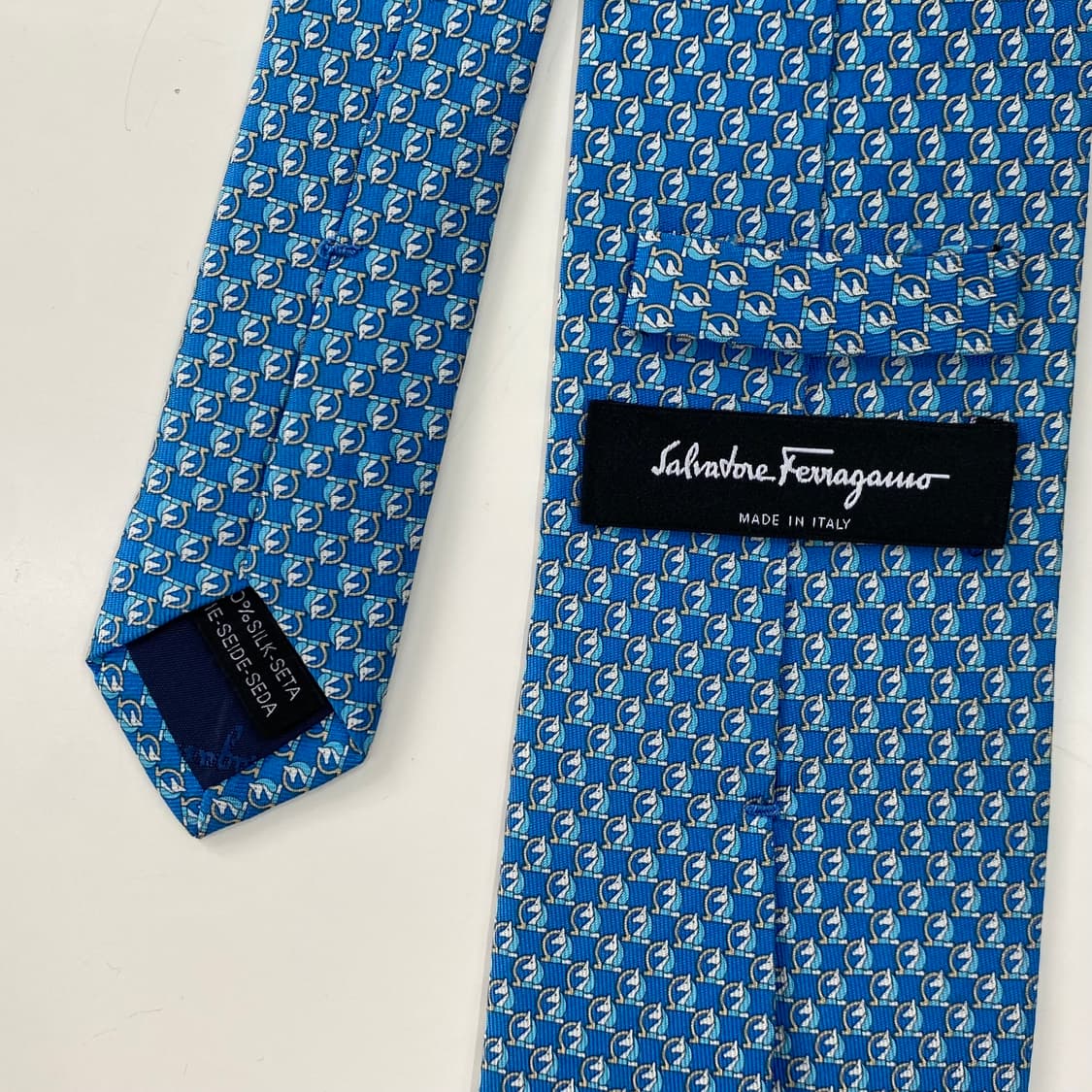 신형 페레가모(Ferragamo) 넥타이 정품명품7.8cm 상품이미지6