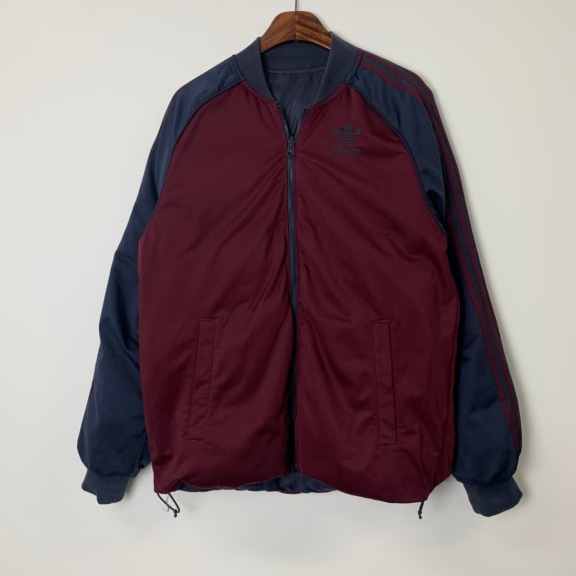 아디다스 버건디 네이비 리버시블 패딩 상품이미지6