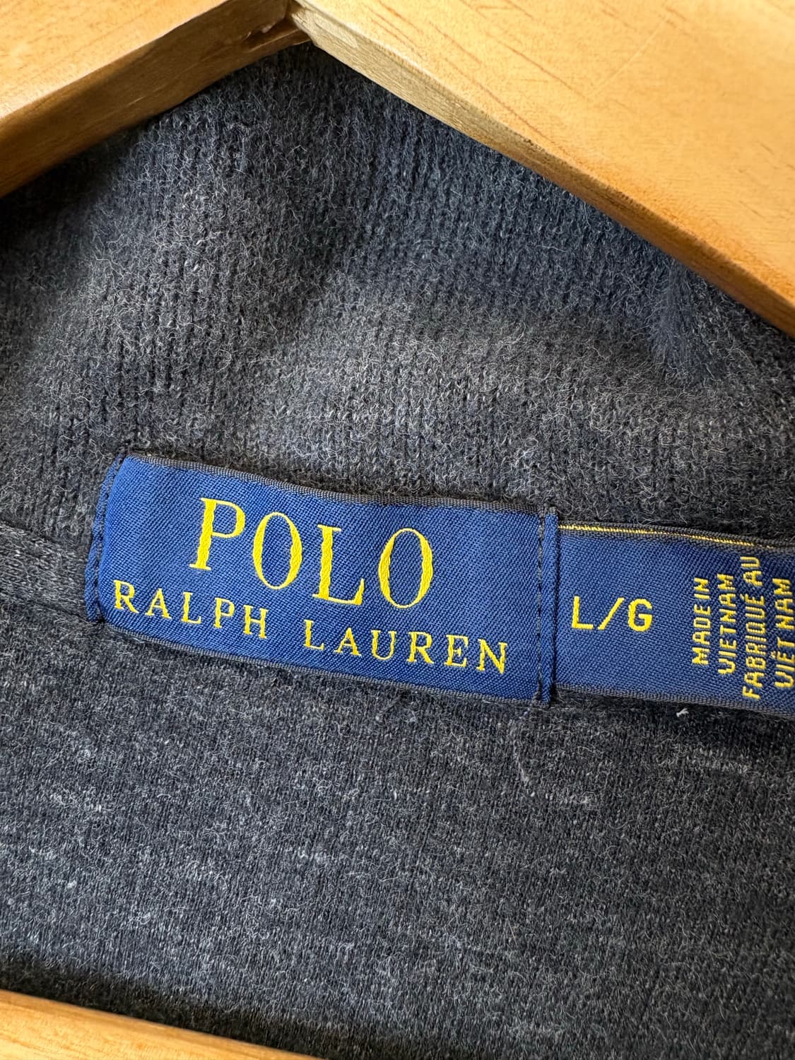 폴로랄프로렌 코튼 반집업 니트 그레이 상품이미지5