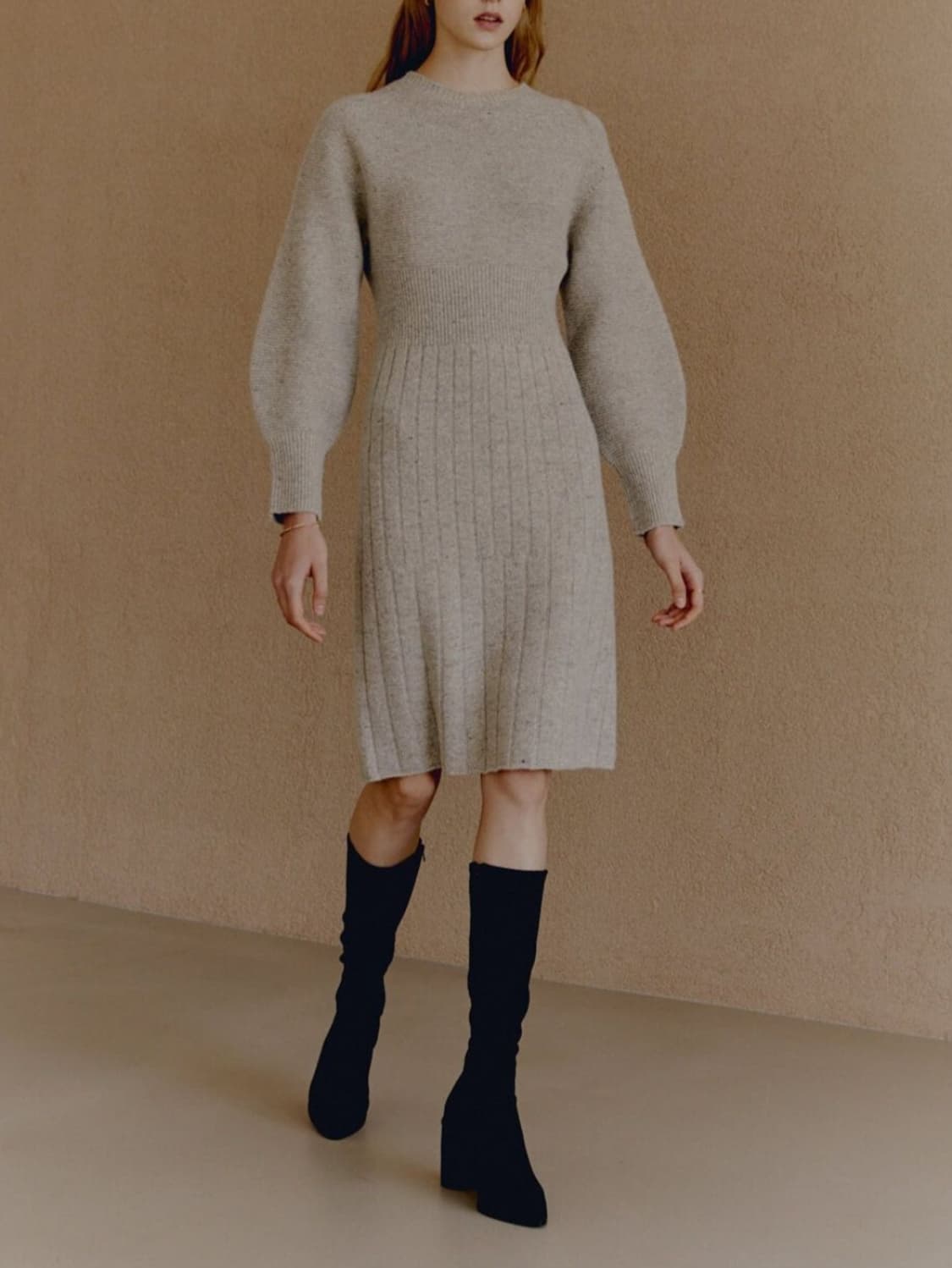 오프온스튜디오 WOOLNEP 니트 원피스 상품이미지3