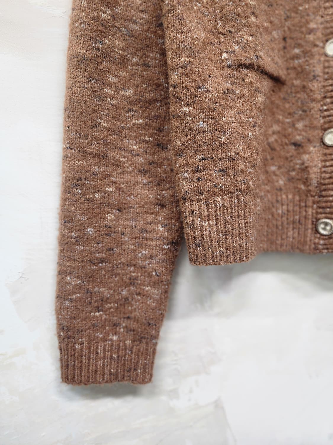 미쏘 트위드 브라운 가디건 상품이미지3