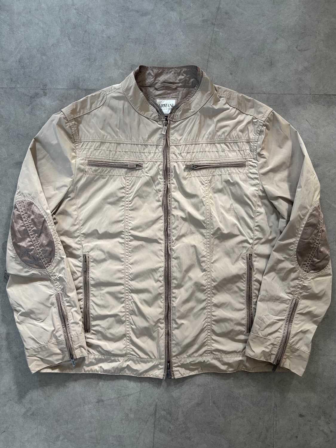 Armani Collezioni 아르마니 꼴레지오니 베이지 바이커 자켓 상품이미지3