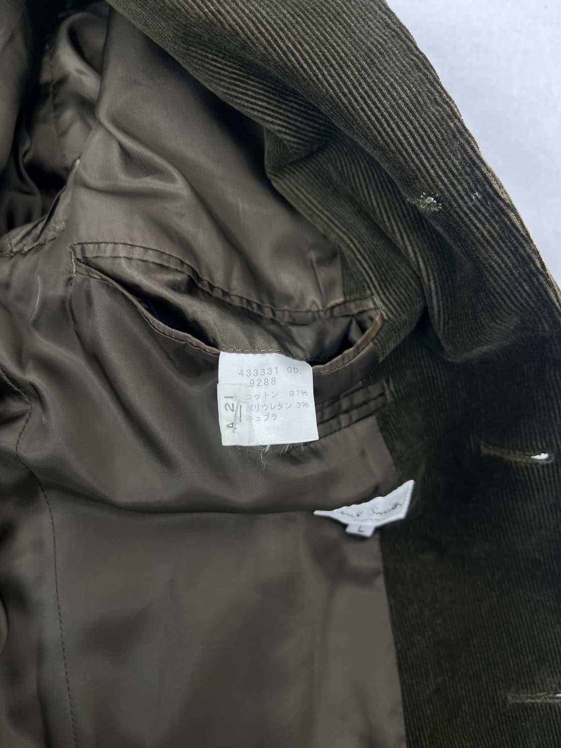 PAUL SMITH 골덴 3버튼 블레이저  상품이미지6