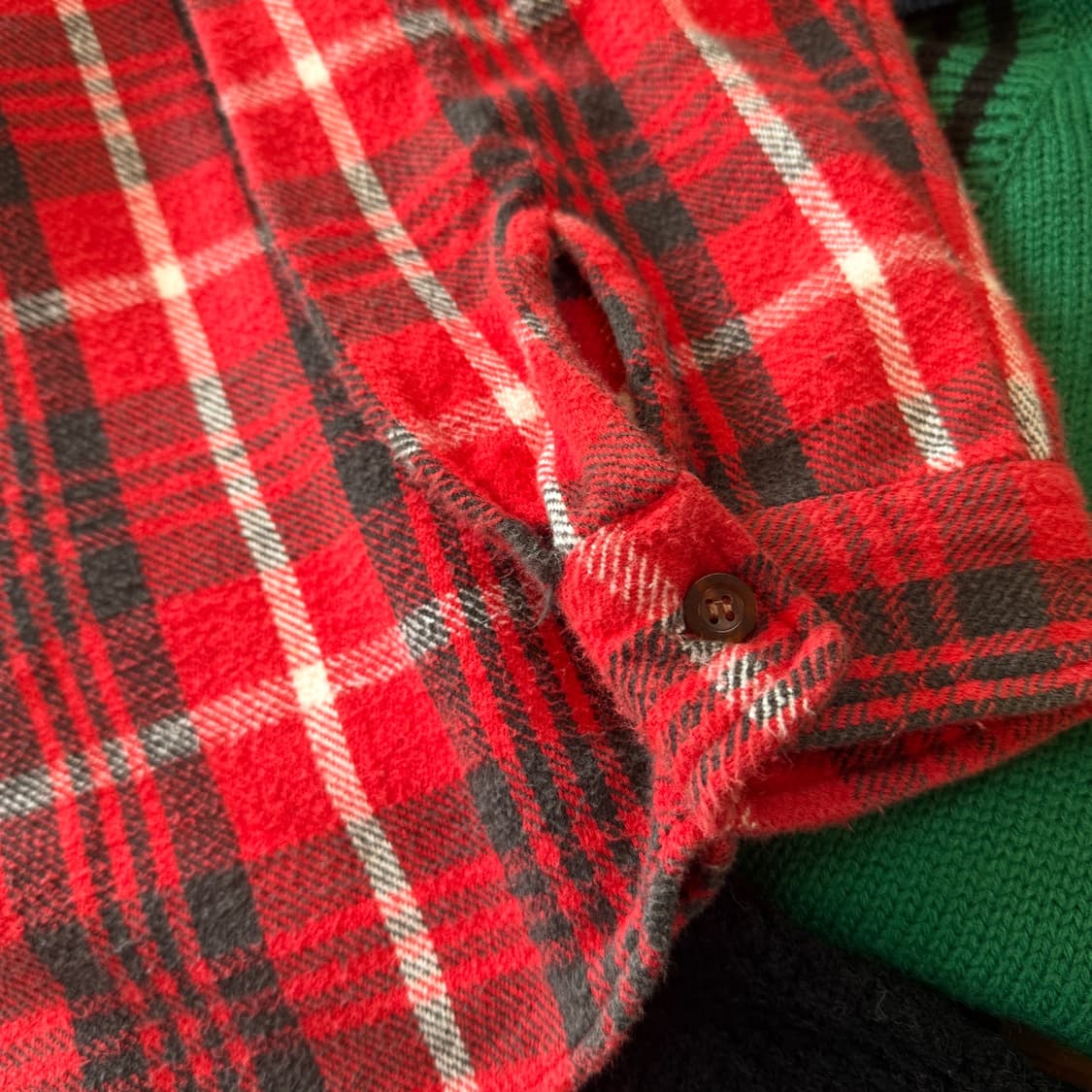 90's 에드윈 플란넬 셔츠  상품이미지4