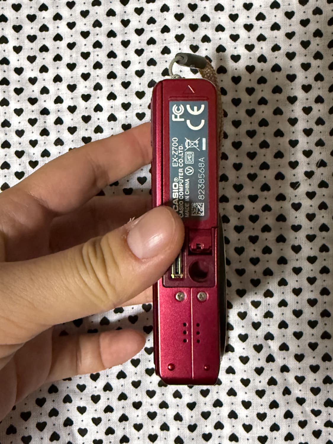 카시오 엑슬림 Z700 레드 빈티지 디카 카메라 상품이미지3