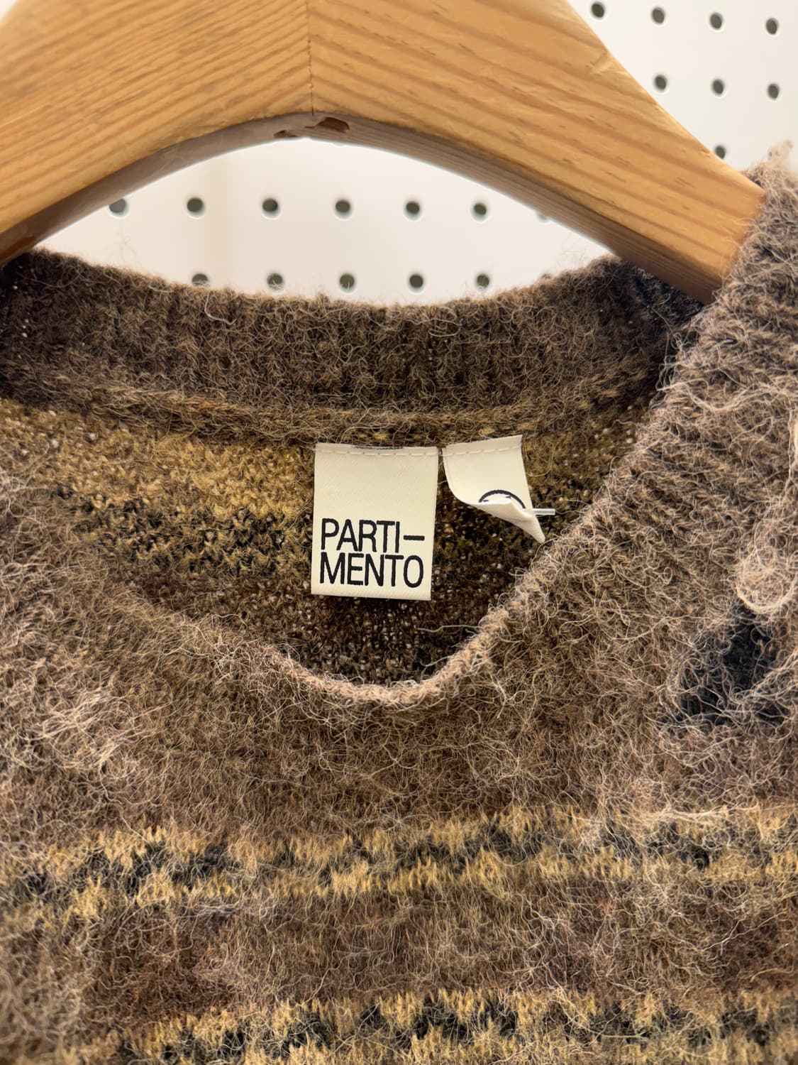 파르티멘토 노르딕 패턴 헤어리 니트 U1069 상품이미지5