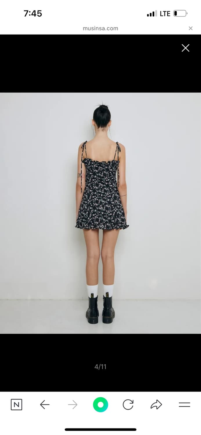 낫 유어 로즈_플라워 미니 원피스 M 상품이미지4