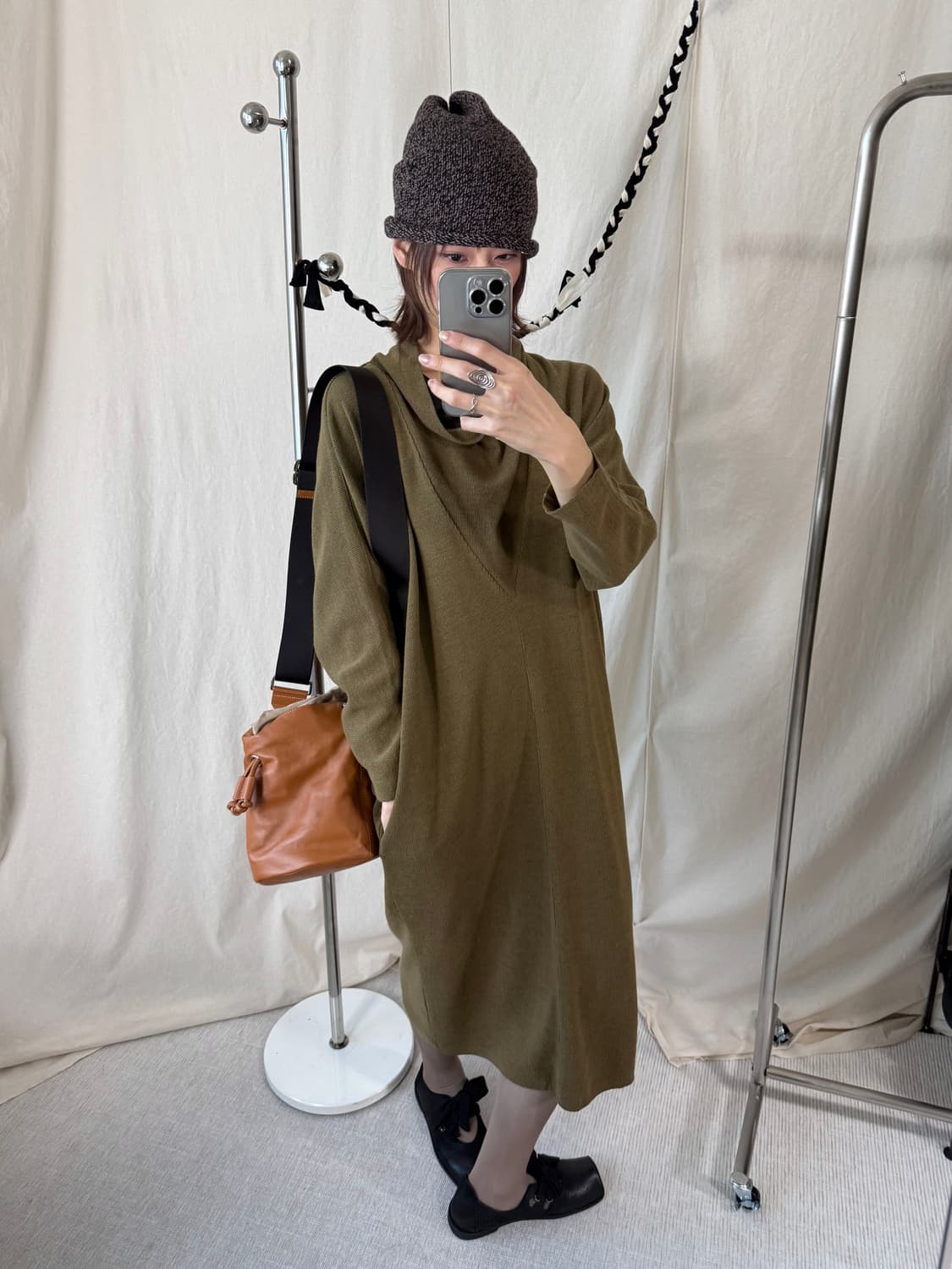 Plantation 올리브 니트 드레스 상품이미지2