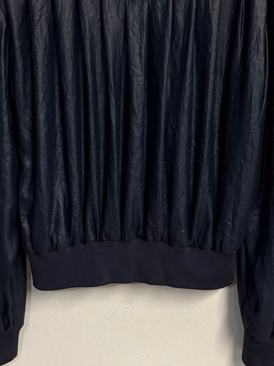 DIESEL pleated bomber jacket navy  상품이미지6