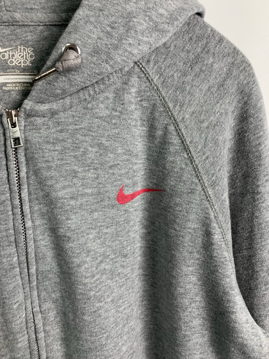 나이키 스우시 백로고 그레이 후드집업 상품이미지5
