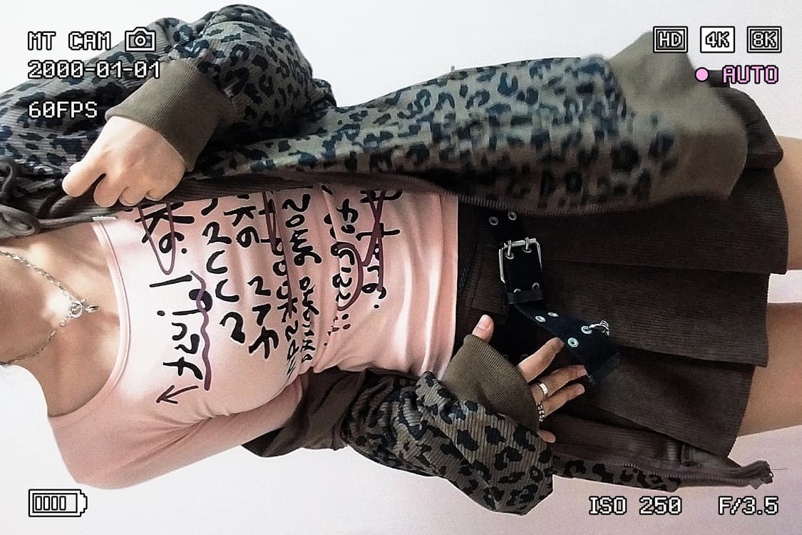 호피무늬 갸루후드🐆🔥 상품이미지2