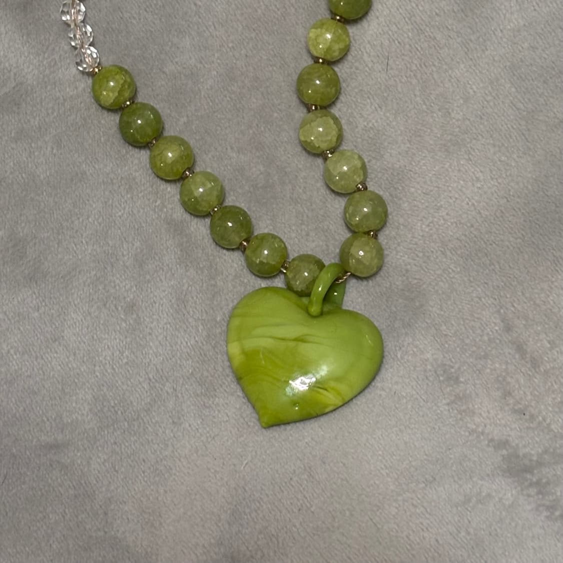 빈티지 모리걸 페어리 하트 팬던트 목걸이  상품이미지1