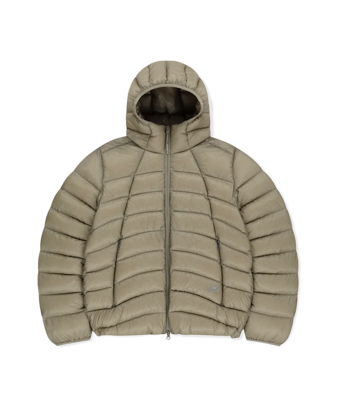 썬러브 Hooded Fly Light Down Jacket (스톤/S) 상품이미지1