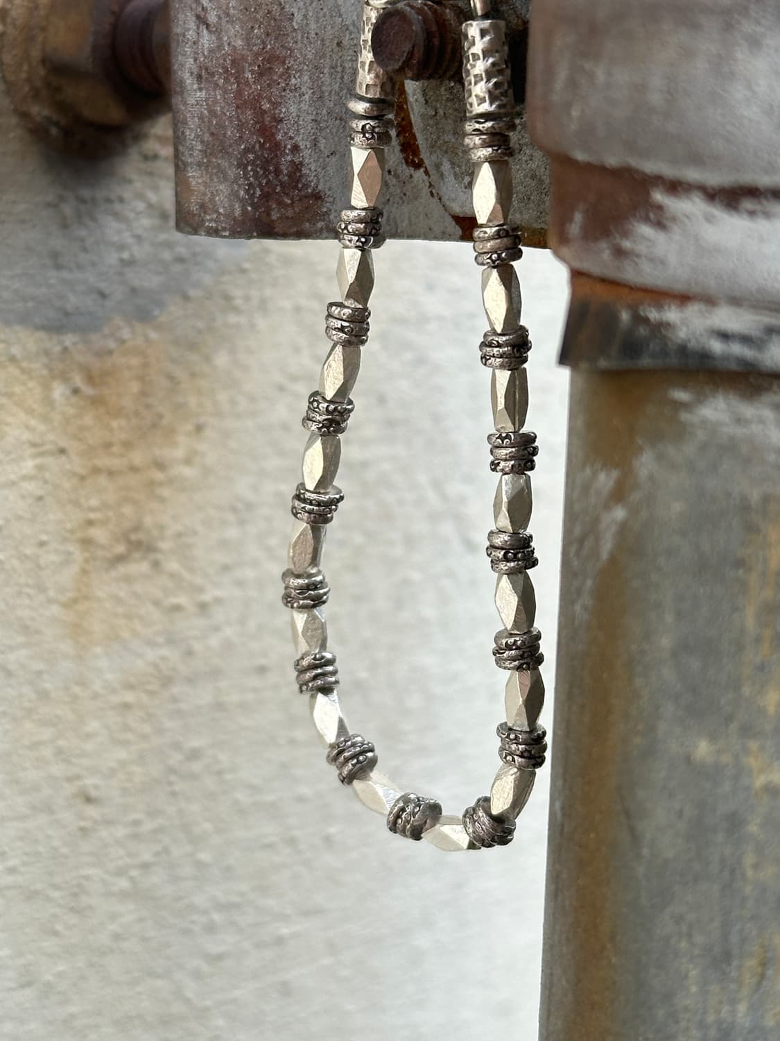 Faceted Beads Karen Silver Bracelet 상품이미지1