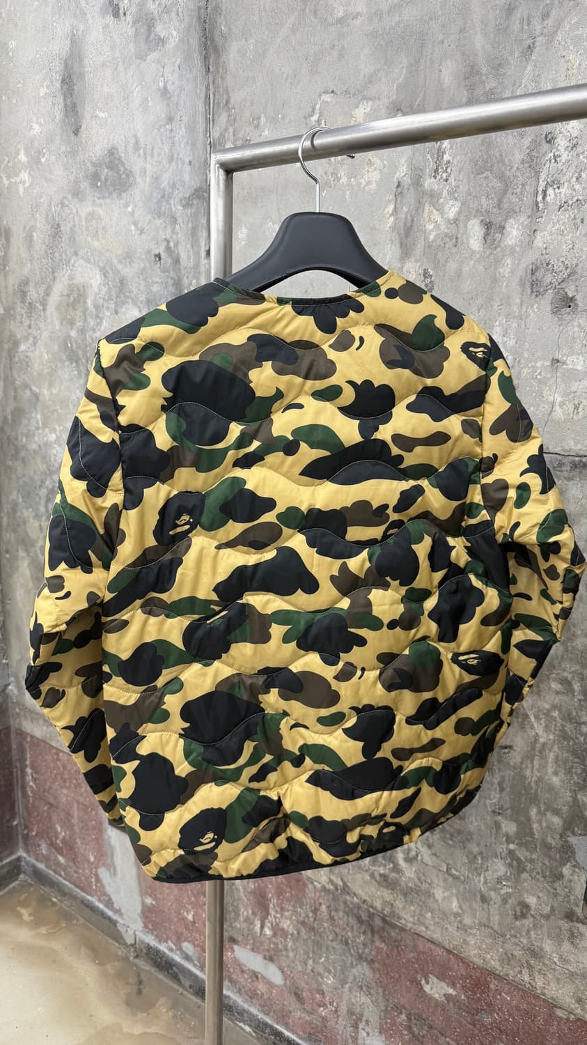 [S]베이프 퀄팅 퀼팅 카모 자켓 상품이미지2