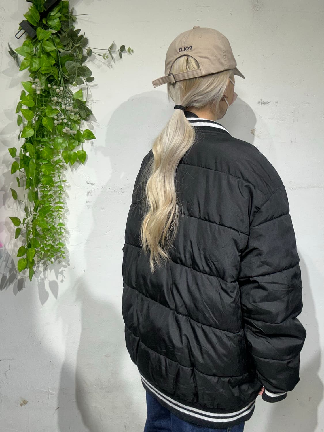 일본 빈티지 블랙 올드스쿨 점퍼 파카 자켓 L 상품이미지3