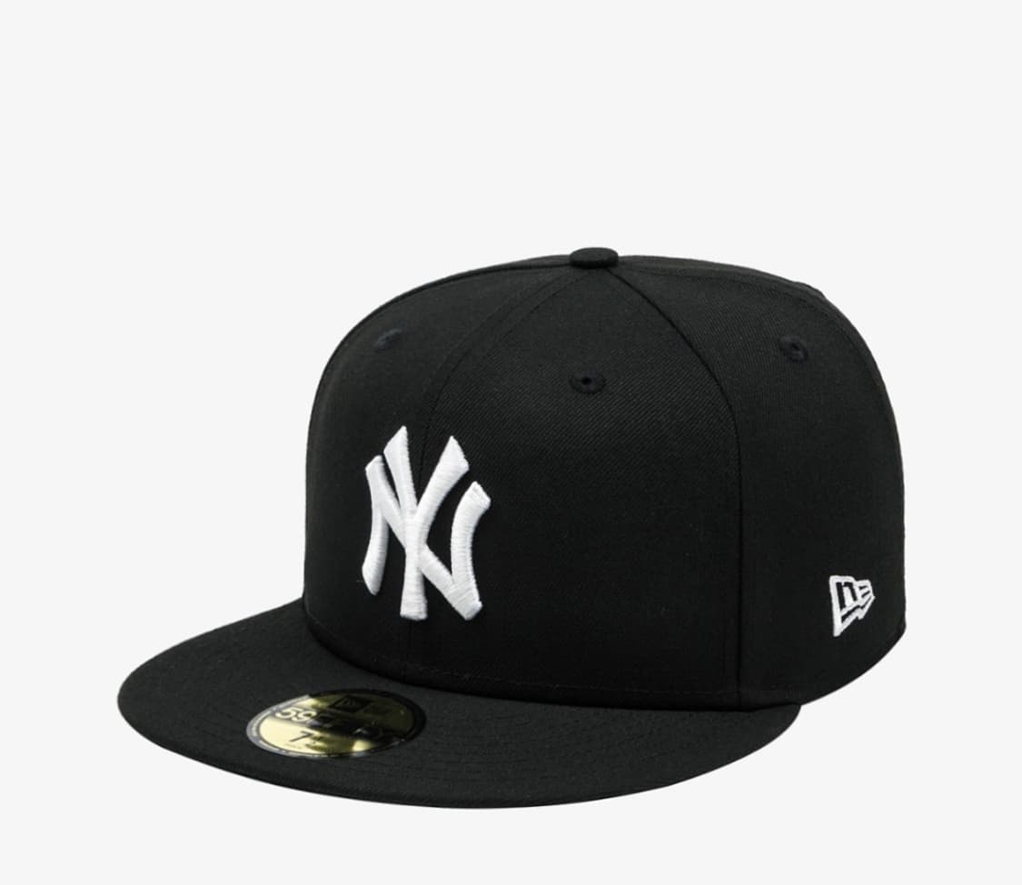 MLB 뉴욕 양키스 베이직 피티드캡 블랙 상품이미지1