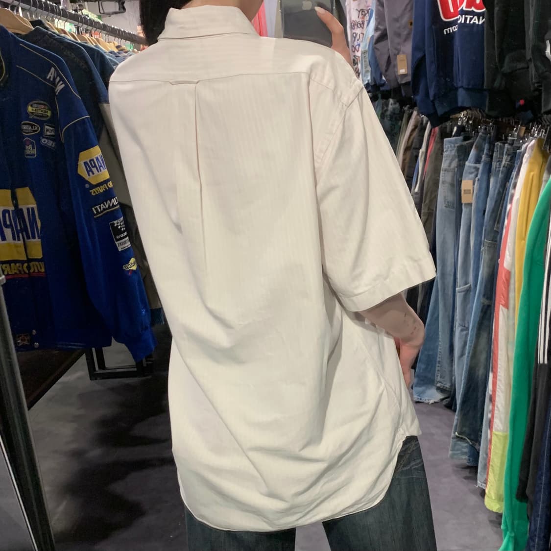 [IM] 폴로 랄프로렌 반팔 스트라이프 셔츠 라이트핑크 상품이미지5