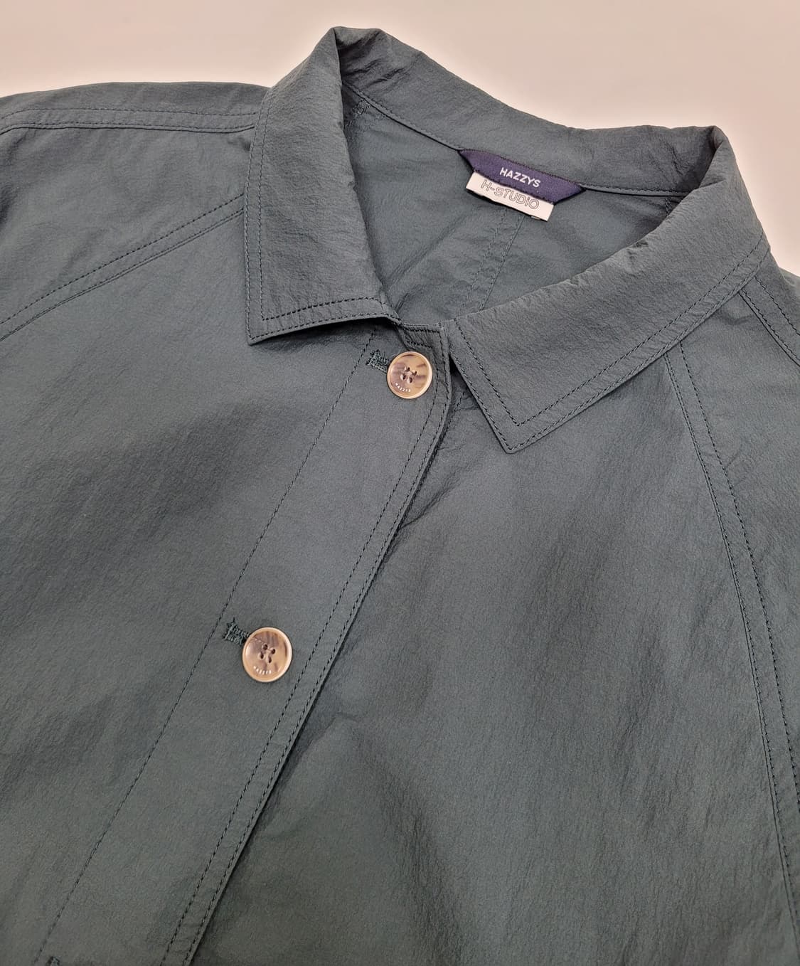 HAZZYS 헤지스 스트링 반팔 자켓 / 여 90-165 카키
 상품이미지3