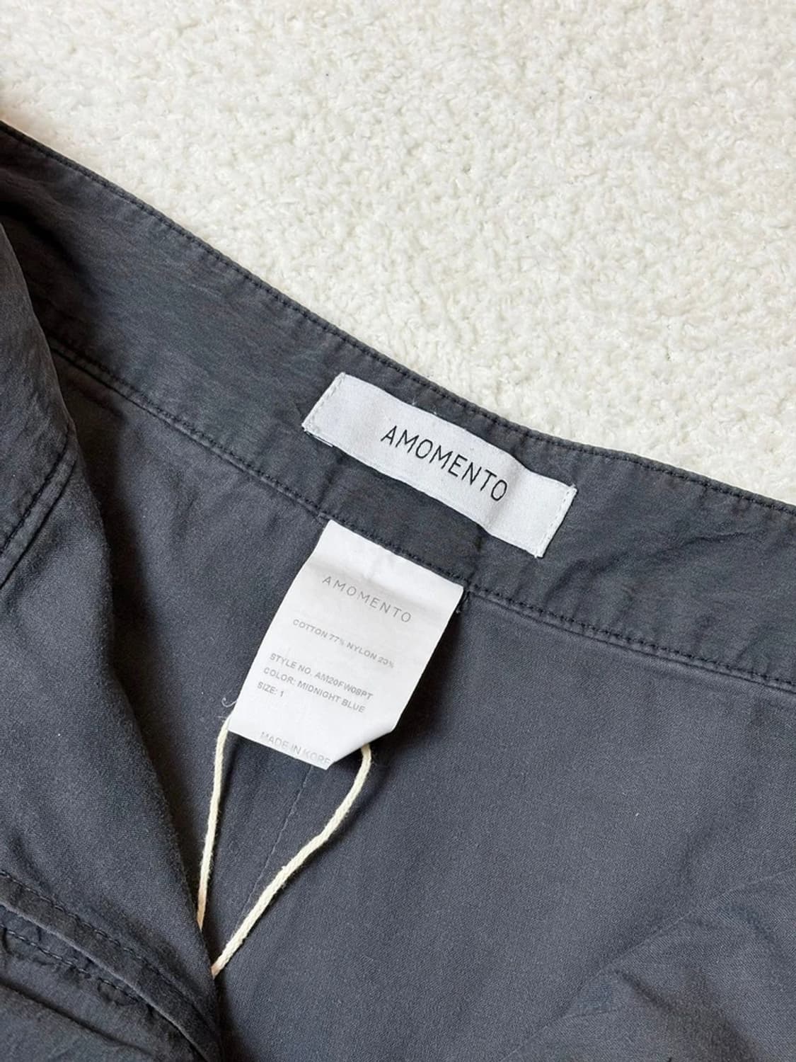 아모멘토 20FW 피그먼트 커브드 팬츠 PN6589 상품이미지3