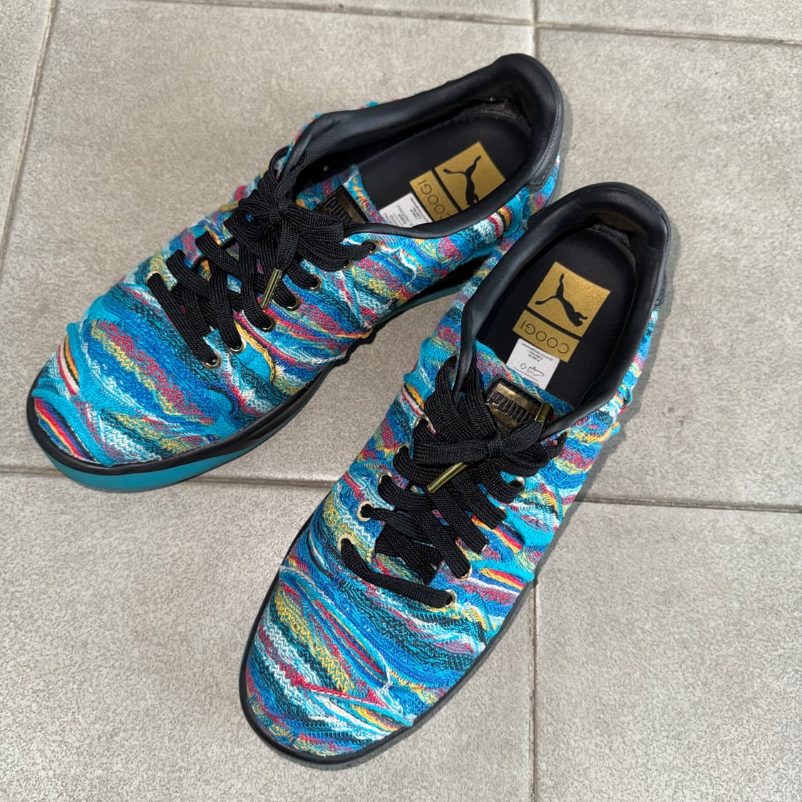 푸마 x 쿠기(coogi) 레더 니팅 스니커즈 상품이미지2