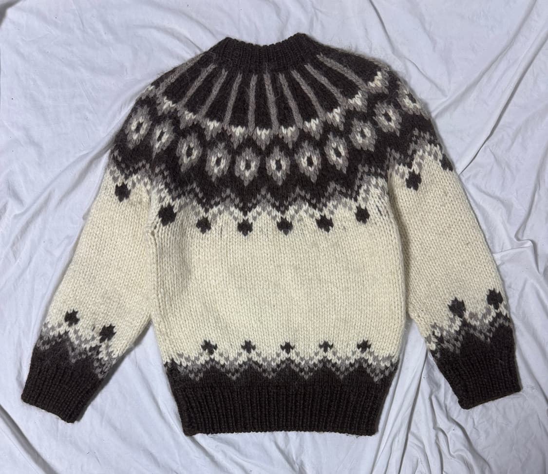 빈티지 노르딕 헤비울 니트 상품이미지2