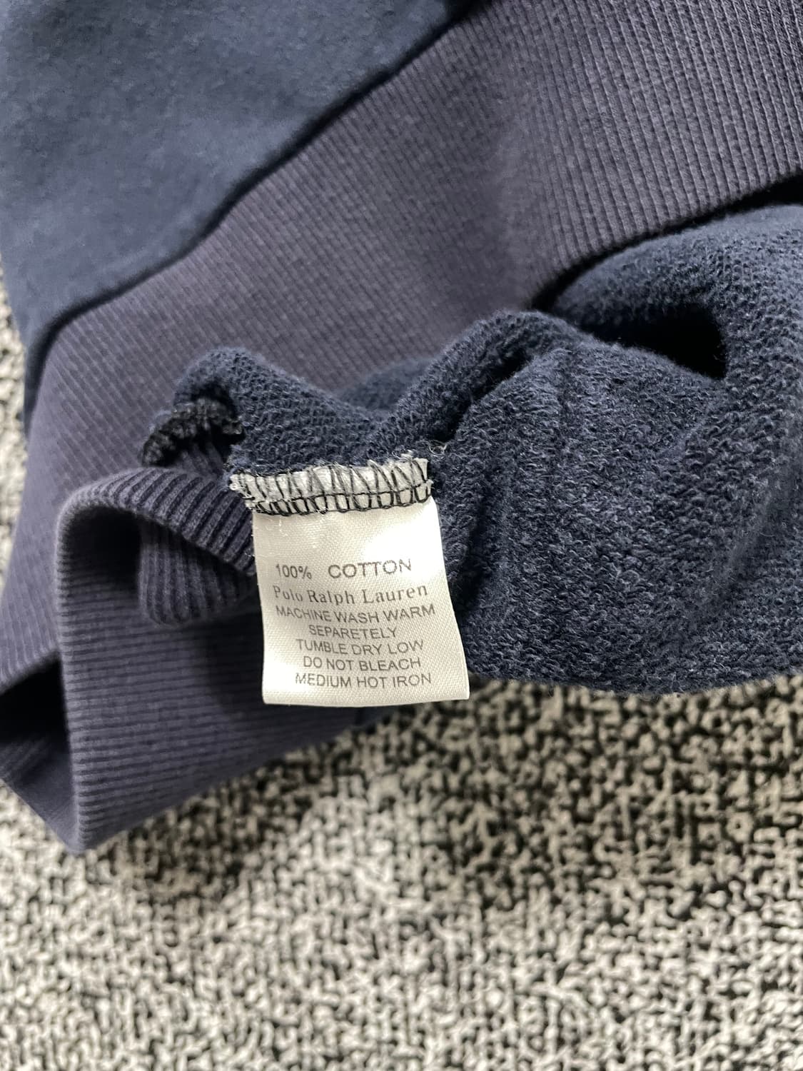 빈티지9. 폴로랄프로렌 빅포니 후드티 후드집업 핀터깔 네이비 옐로우 상품이미지6