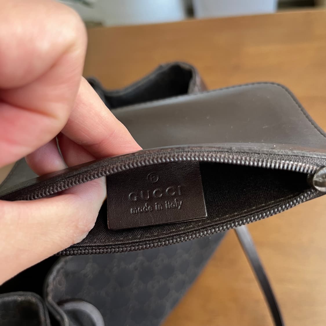 구찌 자카드 캔버스/레더 토트백 상품이미지6