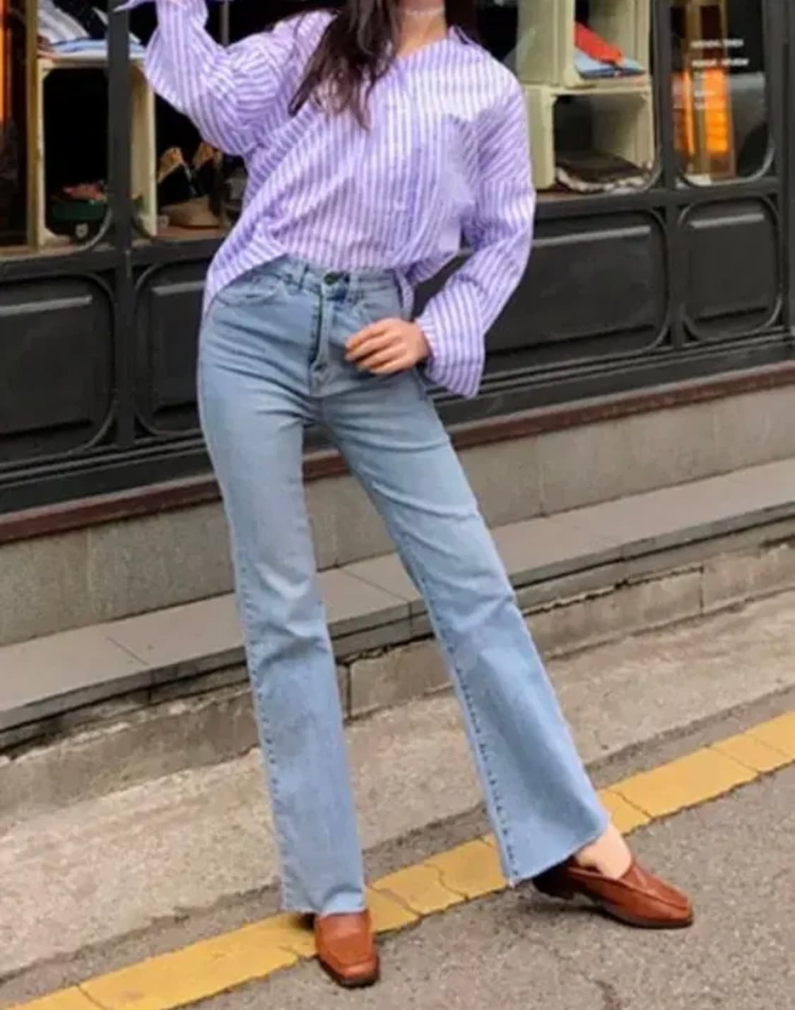 [M]채버블 연청 부츠컷 청바지 데님팬츠 핏예술 상품이미지2